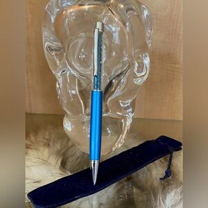 ❣️sold❣️SWAROVSKI✨Retired All-Teal✨: Gorgeous Cerulean Blue Crystalline Pen